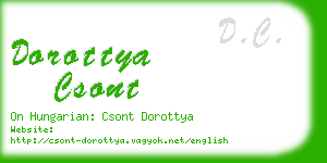 dorottya csont business card